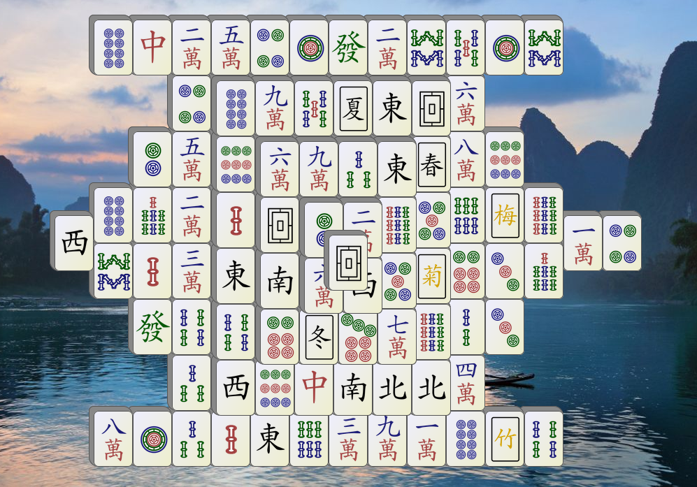 MahJong Challenges game board